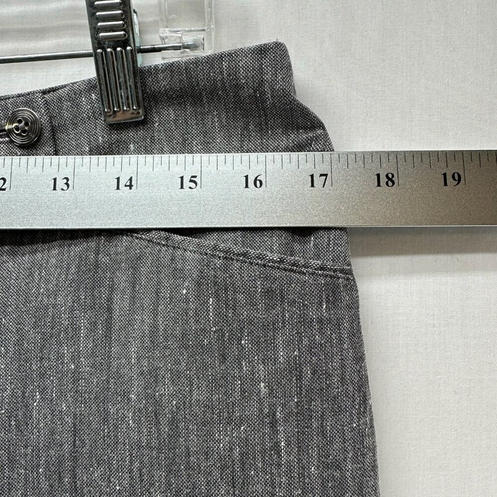 WHBM Modern Boot Dress Pants Womens 8R Tweed Lined Mid Rise Work Heathered Gray - Picture 7 of 13